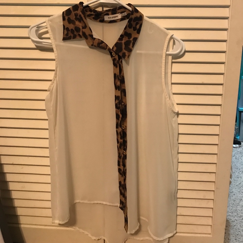 Sheer tank top